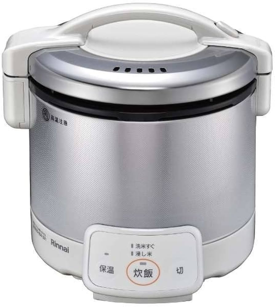 Amazon | リンナイ 3合 ガス炊飯器 こがまるVQシリーズ グレイッシュ