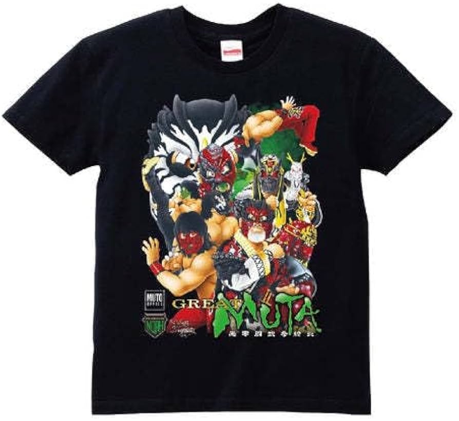 Amazon.co.jp: グレートムタ 引退記念 イラストTシャツ L 武藤 NOAH