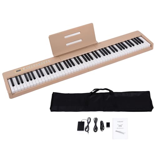 Amazon | Carina 電子ピアノ 88鍵盤 キーボード 軽量スリム 充電式