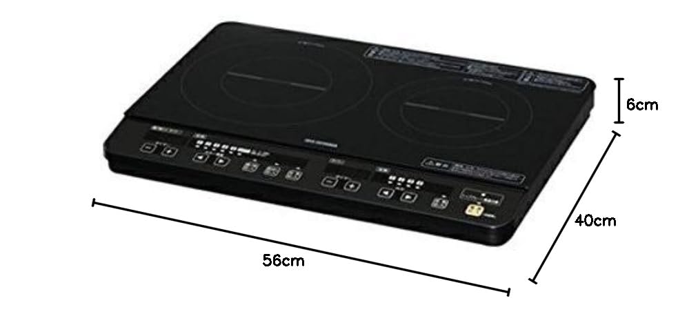 Amazon.co.jp: CCTV アイリスオーヤマ 2口IHコンロ ブラック IHK-W1-B