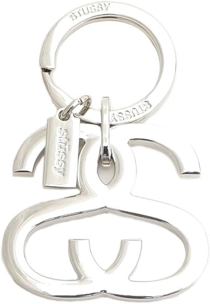 Amazon.co.jp: Stussy SS Link Keychains Silver, Silver : Clothing