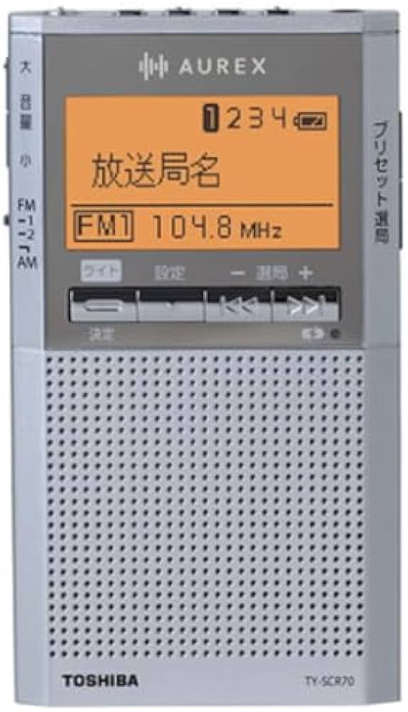 Amazon.co.jp: Toshiba AUREX Radio TY-SCR70 AM FM Wide FM Dry