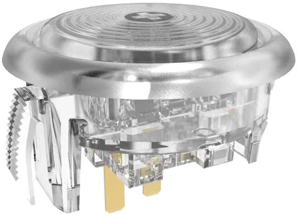 絶版品 未使用)パンクワークショップ24mmクリアブラックV1ボタン 8個