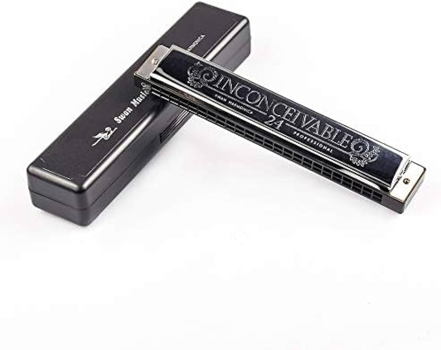 Amazon.com: Swan 24 Holes Harmonica Professional Harp Performance