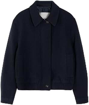 Amazon | OHOTORO Mannish Wool Blouson navy | シャツ・ブラウス 通販