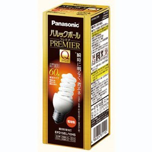 パナソニック パルックボールプレミアクイック EFD15EL/10HS (電球