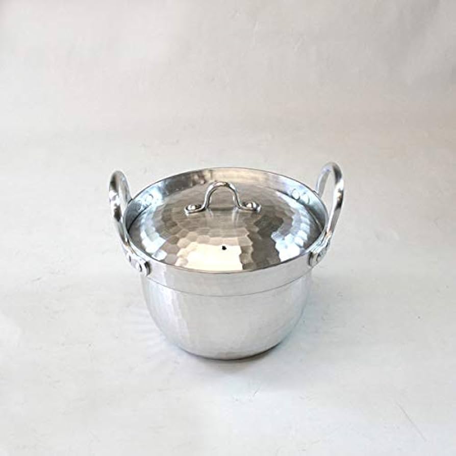 Amazon｜鍛金工房WESTSIDE33 京都の名工 寺地茂 作 アルミ段付鍋 鎚目