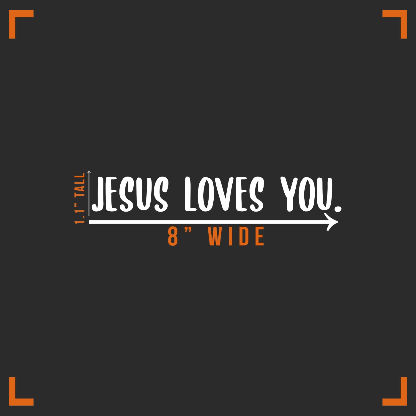 Amazon.com: Jesus Loves You Decal Vinyl Sticker Auto Car Truck