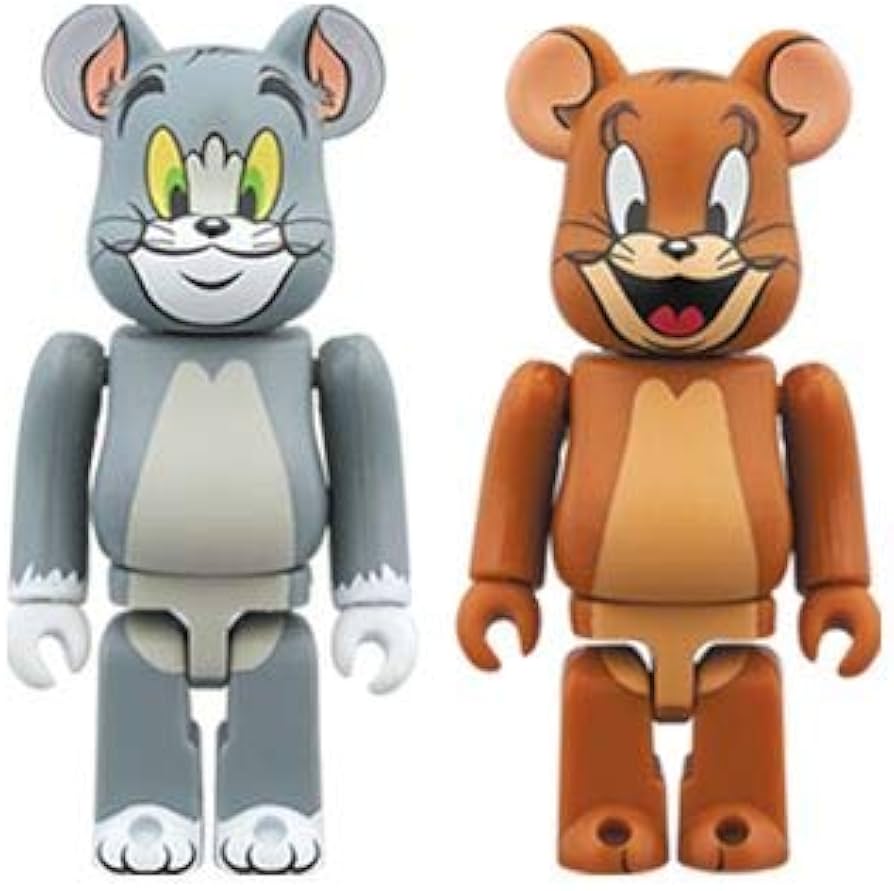 Amazon.co.jp: BE@RBRICK トムとジェリー TOM and JERRY 2PACK ベア