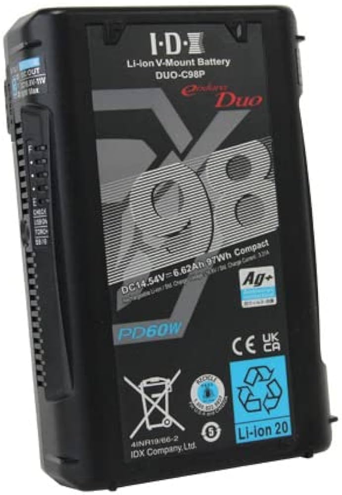 Amazon.co.jp: IDX DUO-C98P Vマウントタイプリチウムイオンバッテリー