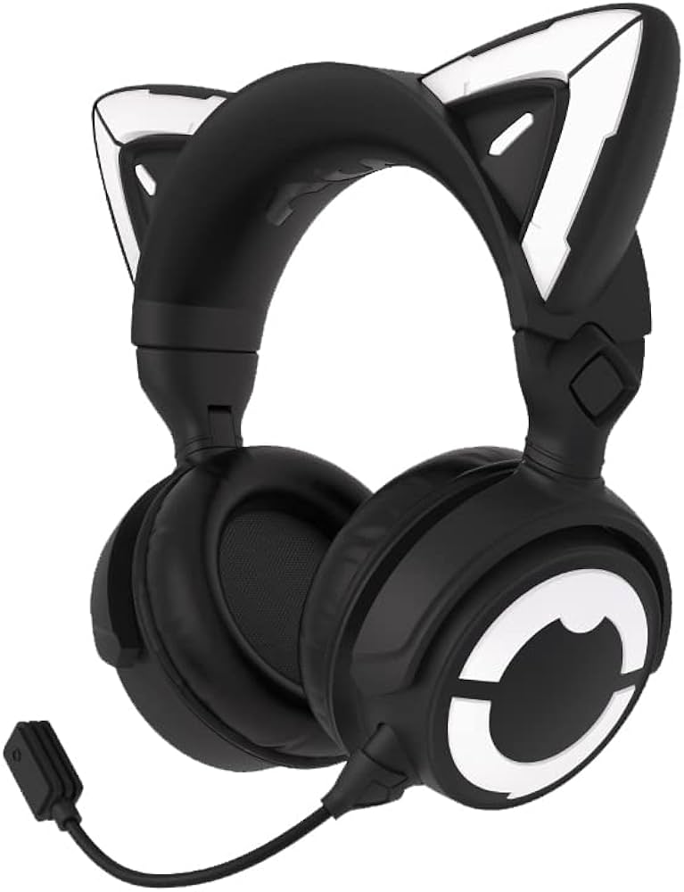 Amazon.co.jp: YOWU 猫耳ヘッドホン4 ブラック色 : 家電＆カメラ