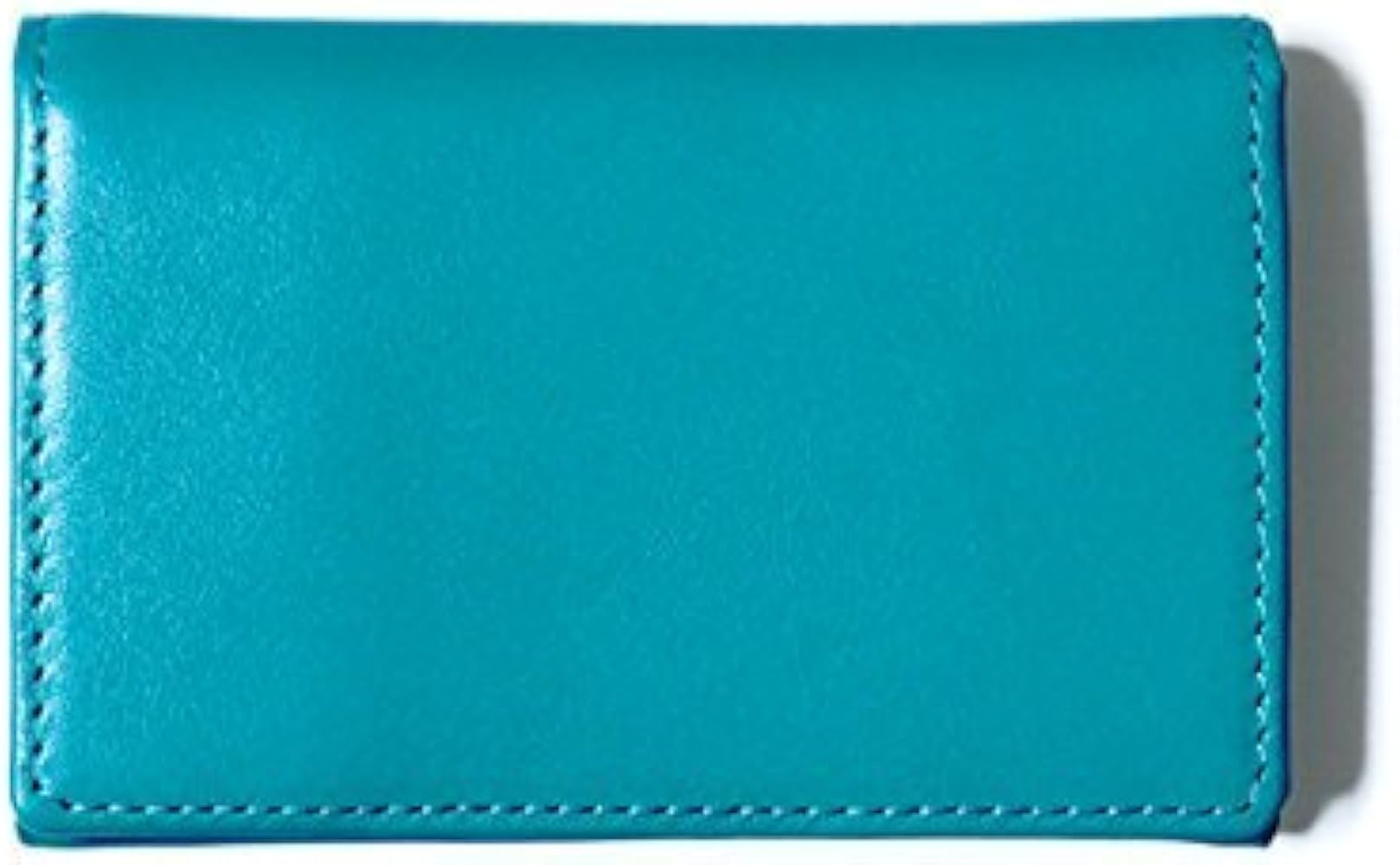 スマイソン 名刺入れ カードケース カード入れ 牛革 ブルー 未使用