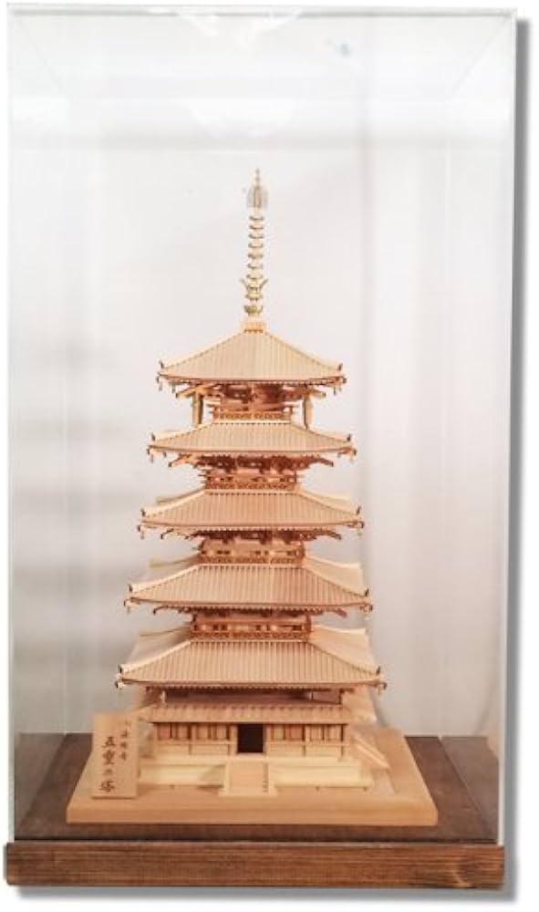 Amazon | ウッディジョー 木製建築模型 1/75 法隆寺 五重塔 キット+