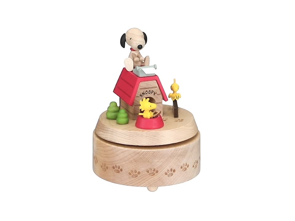 Amazon | サンリオ(SANRIO) 木製 オルゴール スヌーピー 犬小屋 H 9156