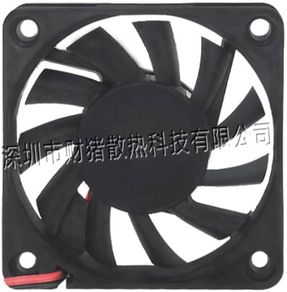 Amazon.co.jp: 冷却ファン DC6010 12V 静音 2 ピン ブラシレス6cm