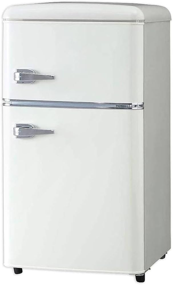 Amazon | アイリスプラザ レトロ冷蔵庫 冷凍冷蔵庫 81L コンパクトでも