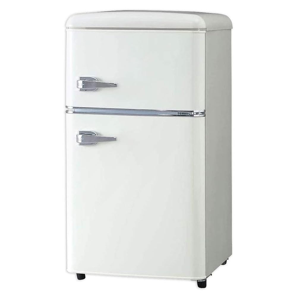Amazon | アイリスプラザ レトロ冷蔵庫 冷凍冷蔵庫 81L コンパクトでも