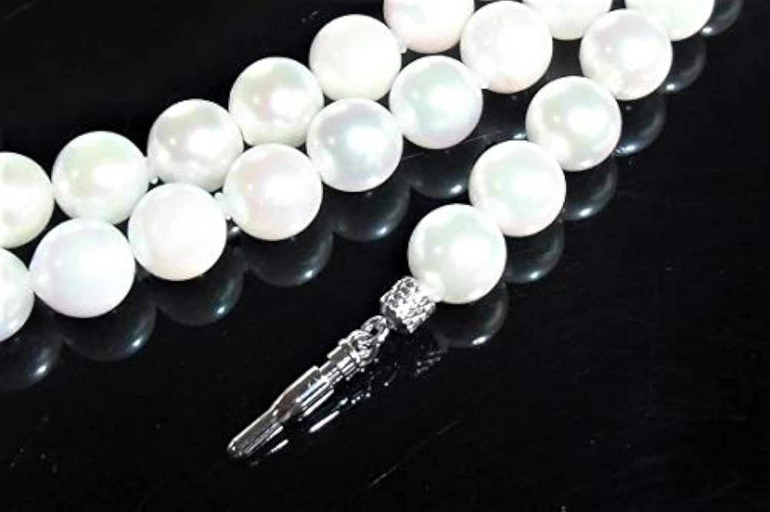 Amazon | アコヤ本真珠ロングネックレス/7.5-8.0mm/ホワイト/120cm