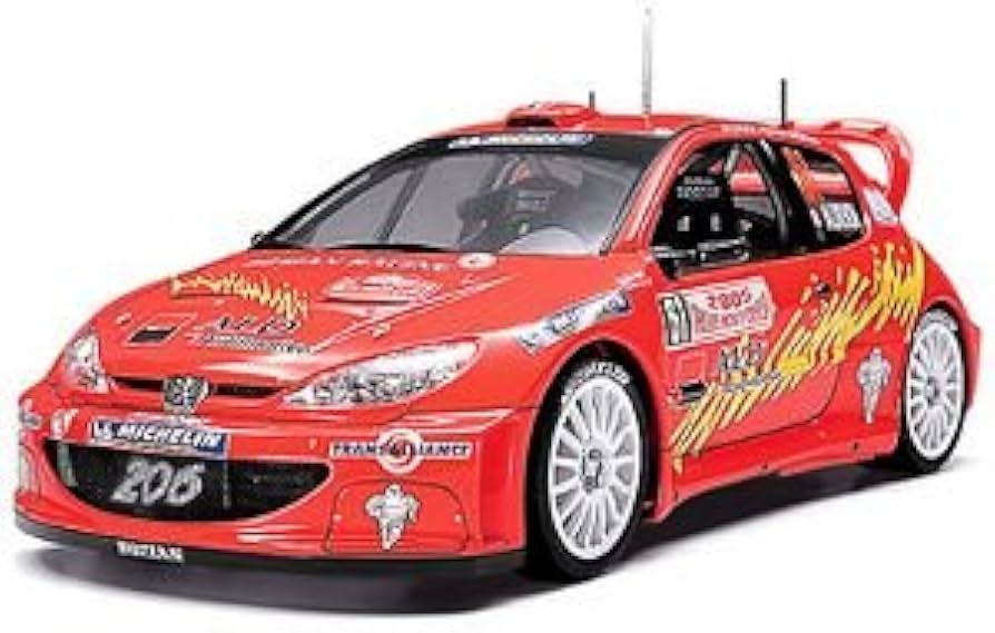 絶版 タミヤ 1/24 プジョー 206 WRC 03 w/カルトグラフデカール 絶版