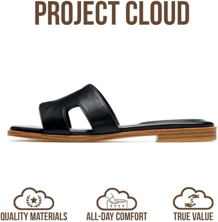 Amazon.com | Project Cloud 100% Genuine Leather Sandals for Women