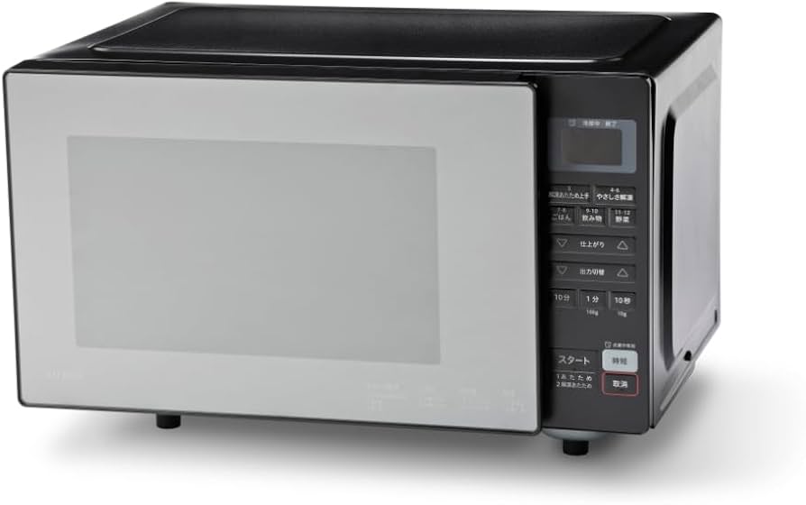 Amazon | シロカ 電子レンジ SX-18D231(K) ブラック [18L/最高出力900W