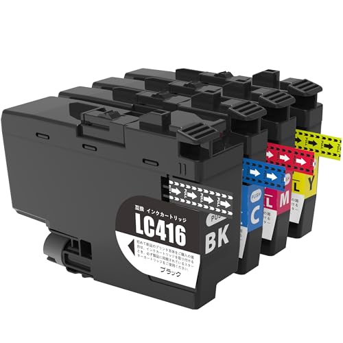 Amazon.co.jp: Brother LC416-4PK 互換インクカートリッジ 染料