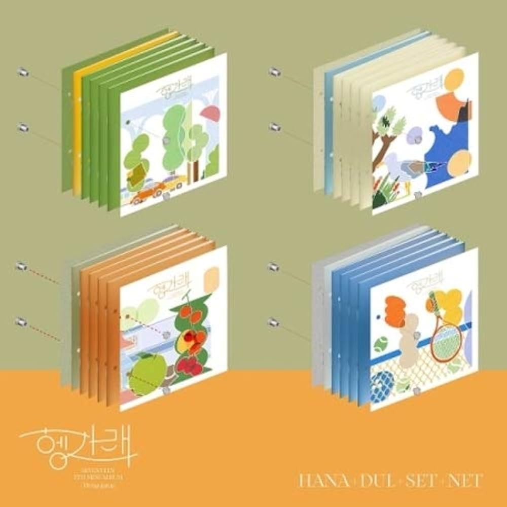 Seventeen 'Heng:garae' 7th Mini Album 4 Version Set CD+Book+