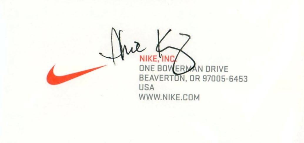 Amazon.co.jp: ナイキ 創始者 フィル・ナイト 直筆 サイン 入り 名刺