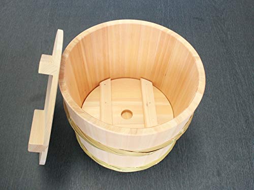 Amazon.co.jp: 【志水木材産業】木曽の桶屋 木曽さわらの漬物桶（小