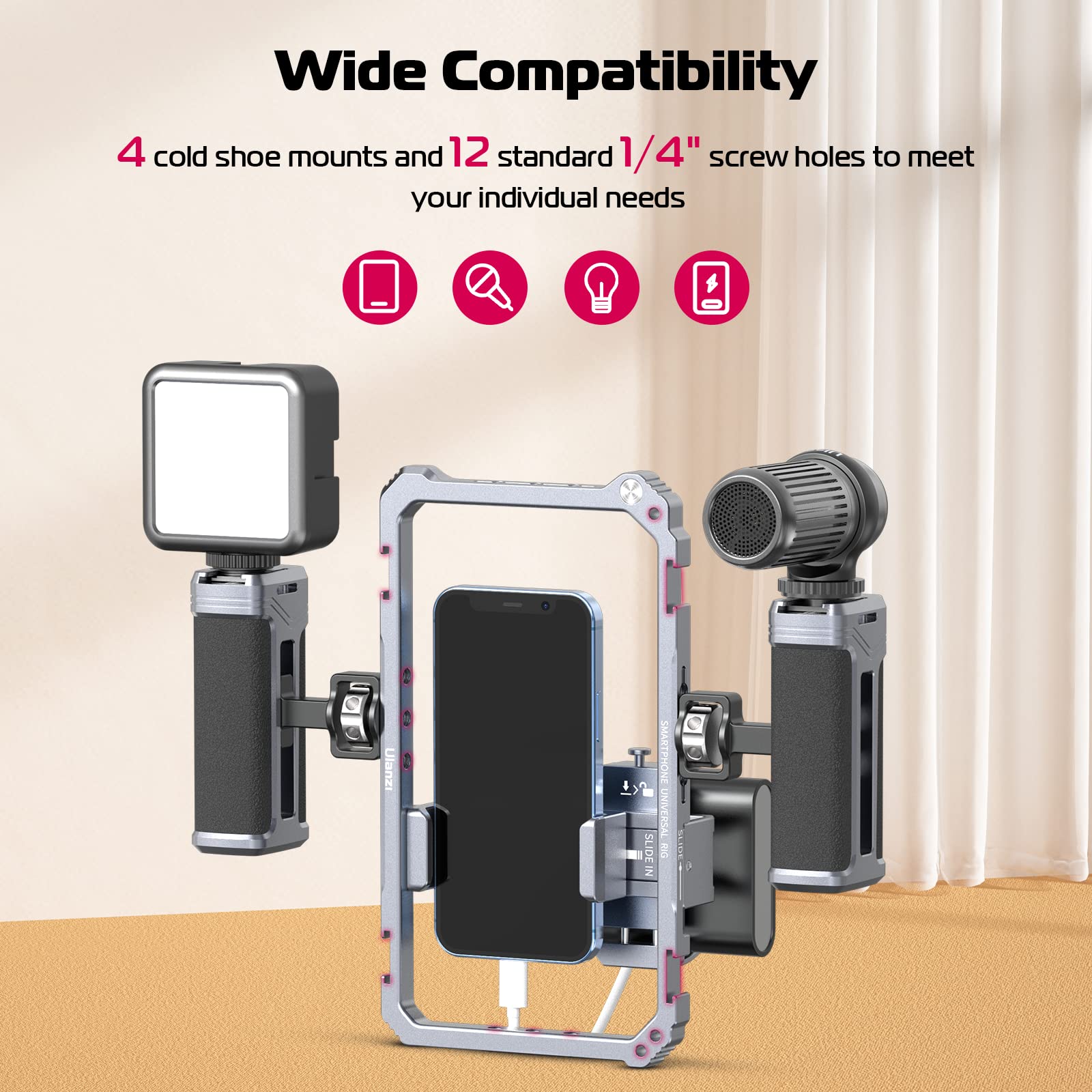 Amazon.com: ULANZI Universal Phone Video Rig Kit with Handles