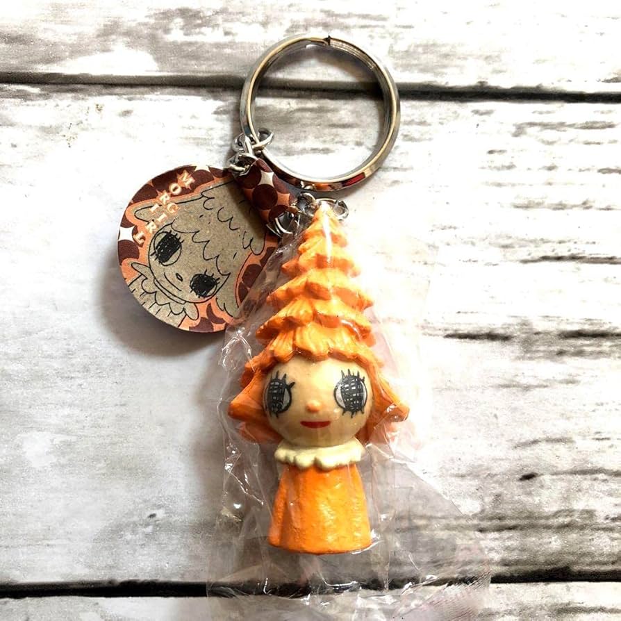 奈良美智 森ガール キーホルダー 横浜美術館 ゴールド 金 奈良美智 森