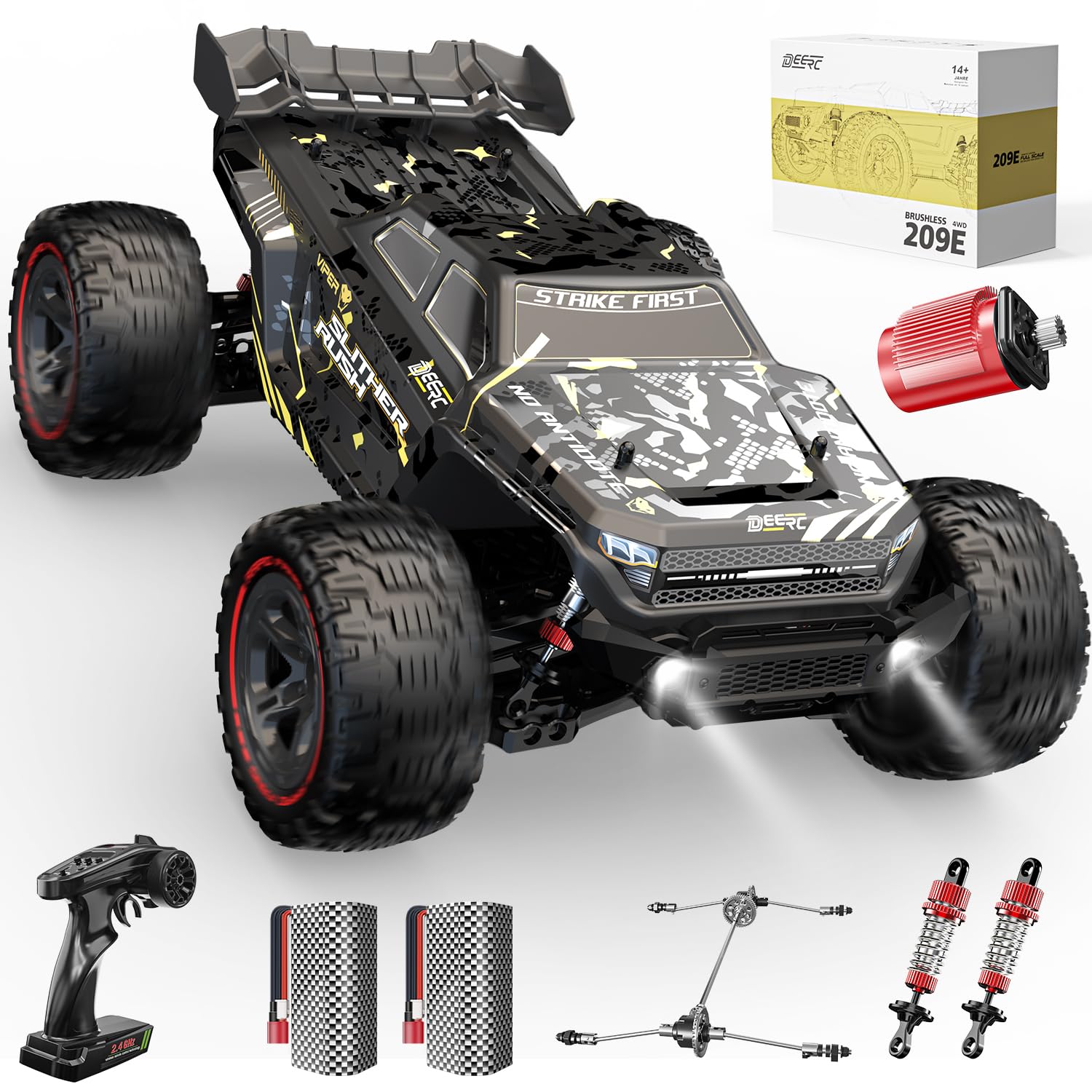 Amazon.co.jp: DEERC ラジコン オフロード ラジコンカー 大人向け 4WD