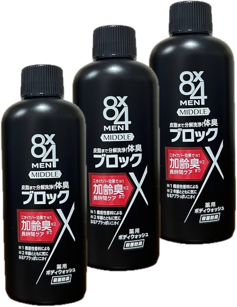 Amazon | エイトフォーメン 8×4 MEN ミドルボディウォッシュ 花王 45ml