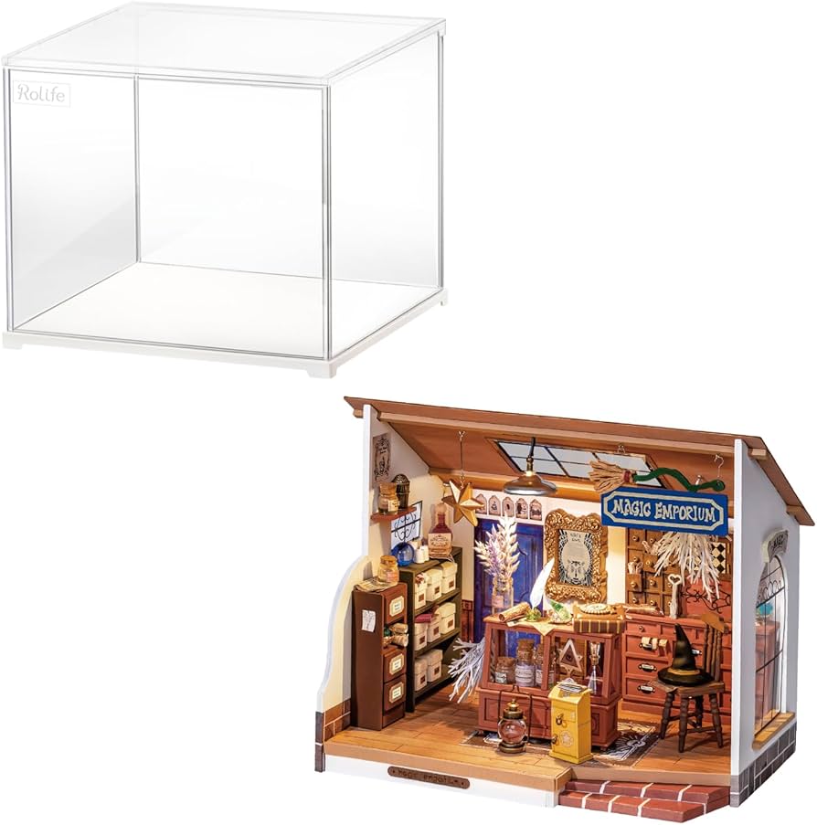 Amazon.com: Rolife DIY Miniature House Kit Kiki's Magic Emporium+