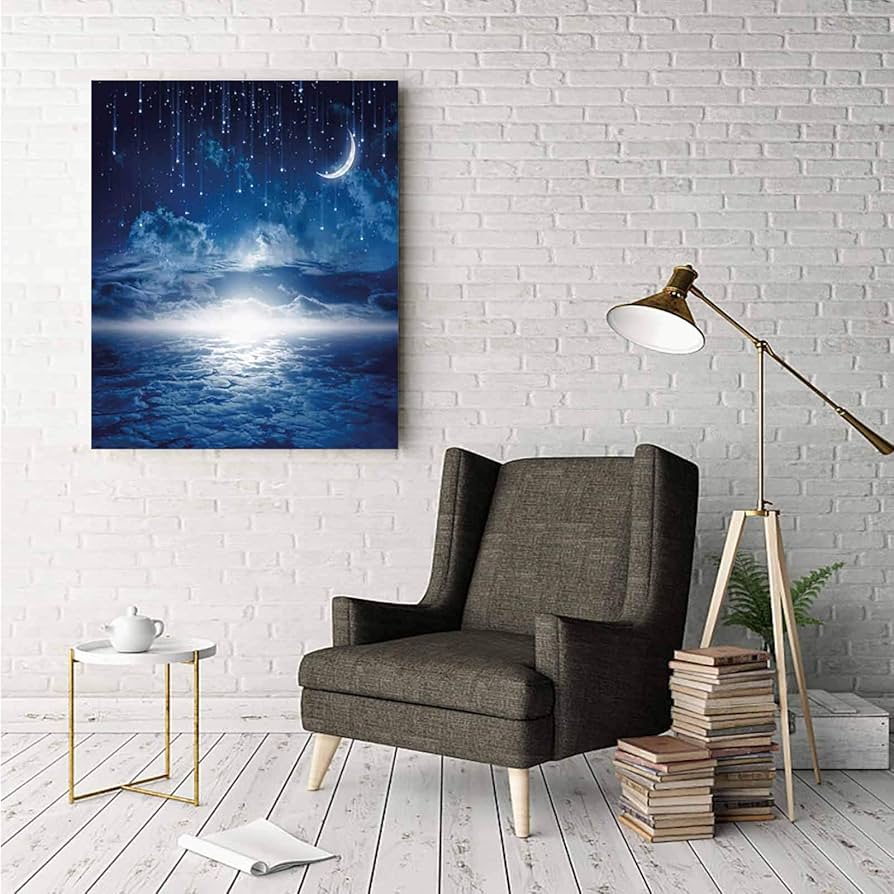 Amazon.co.jp: 夜空 アートフレーム ポスター 30x40cm ポスター モダン