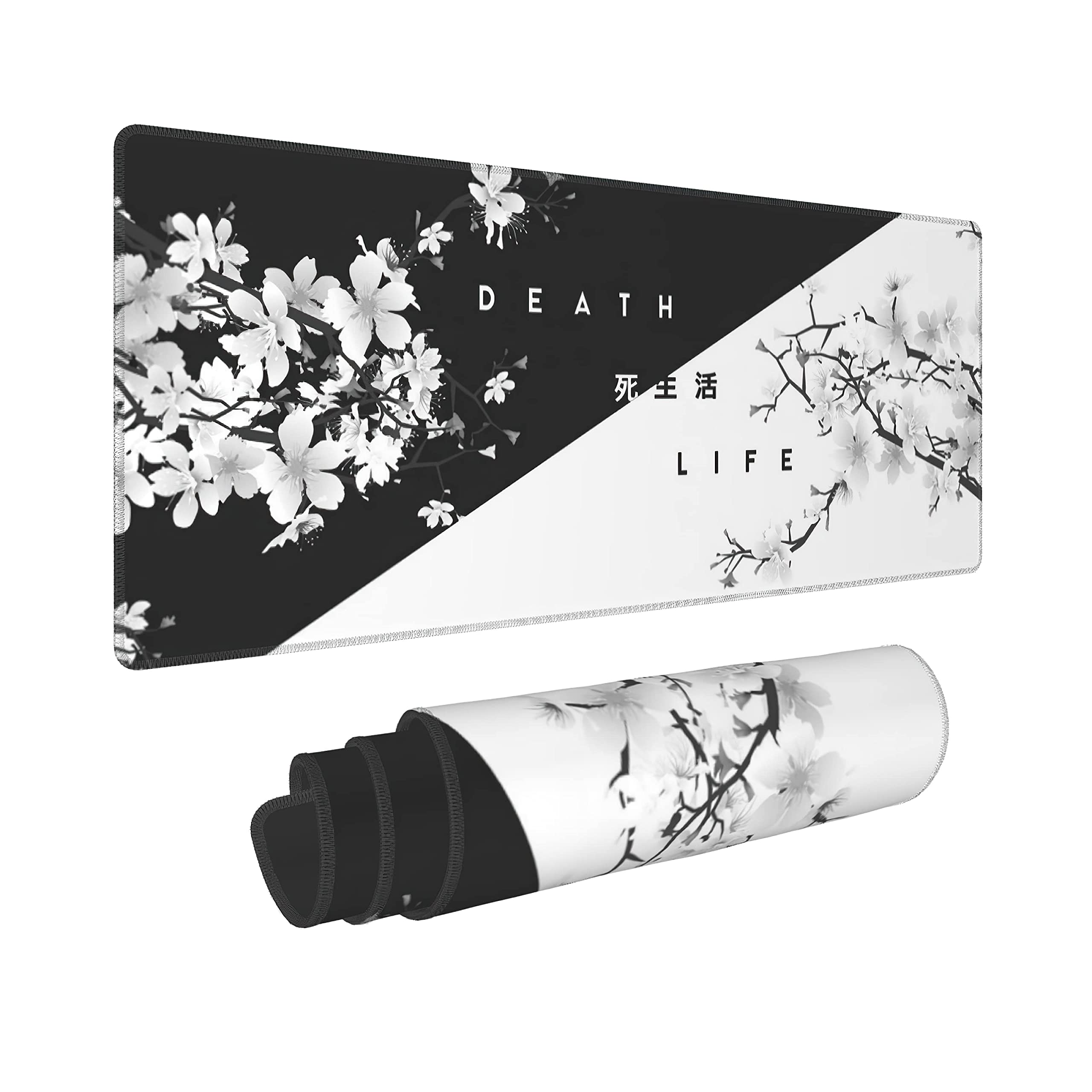 Amazon.com: Black White Cherry Blossom Mouse Pad Japanese Sakura