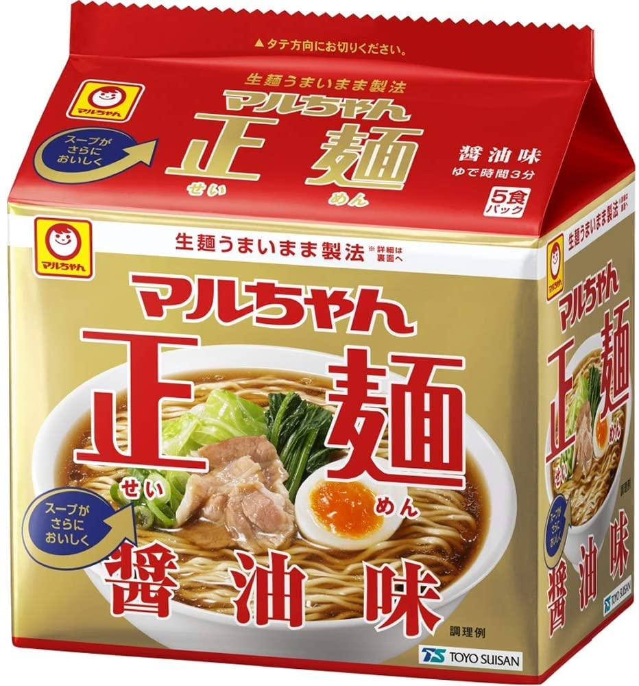 Amazon.co.jp: 《ケース》 東洋水産 マルちゃん正麺 醤油味 5食パック