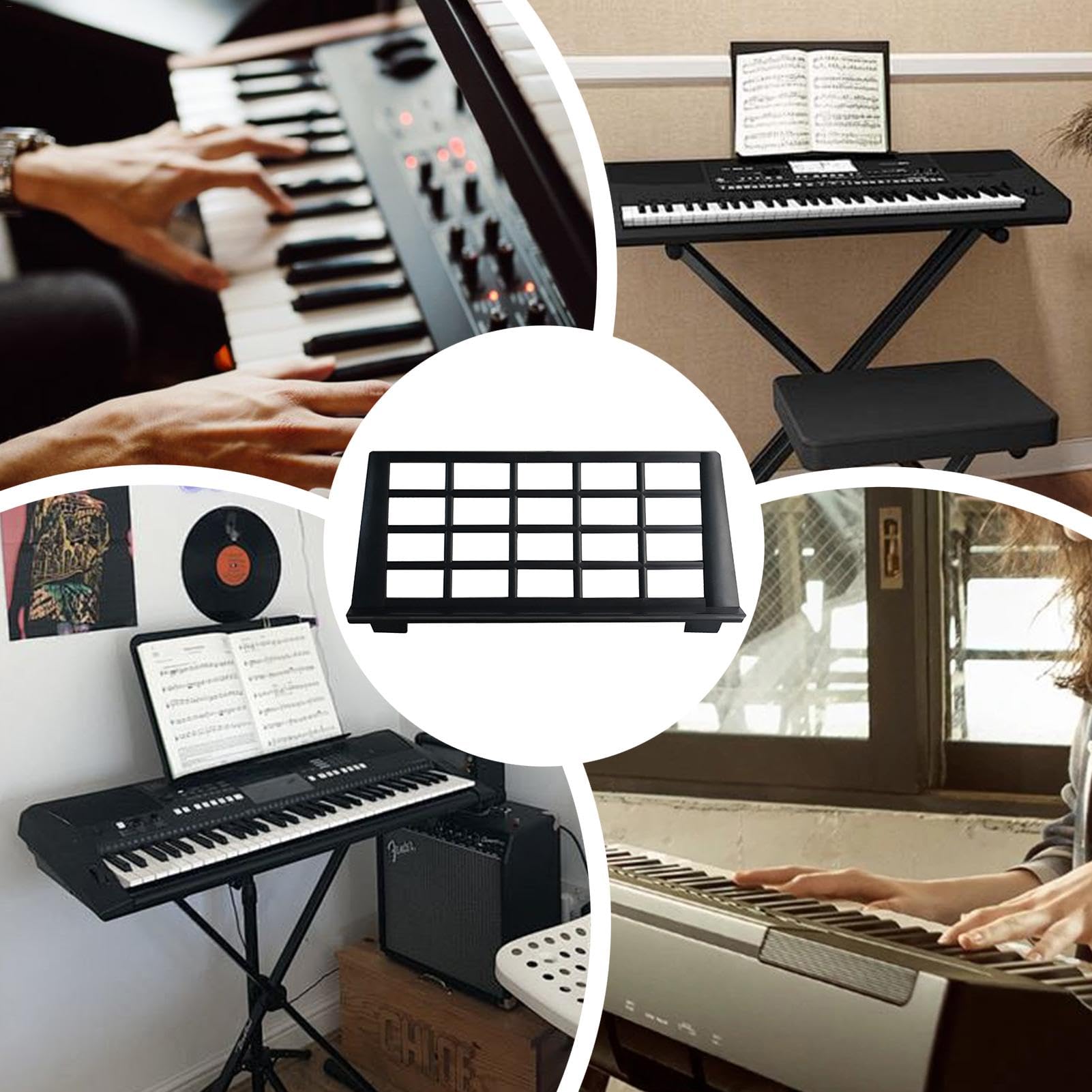Amazon | キーボード譜面台 | 電子楽譜 | ポータブル楽譜、折りたたみ