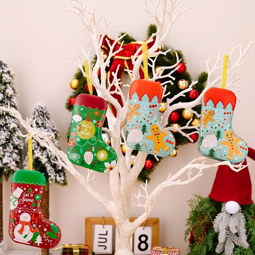 Amazon.co.jp: HyzaPhix クリスマス 靴下 収納ボックス 2枚入セット