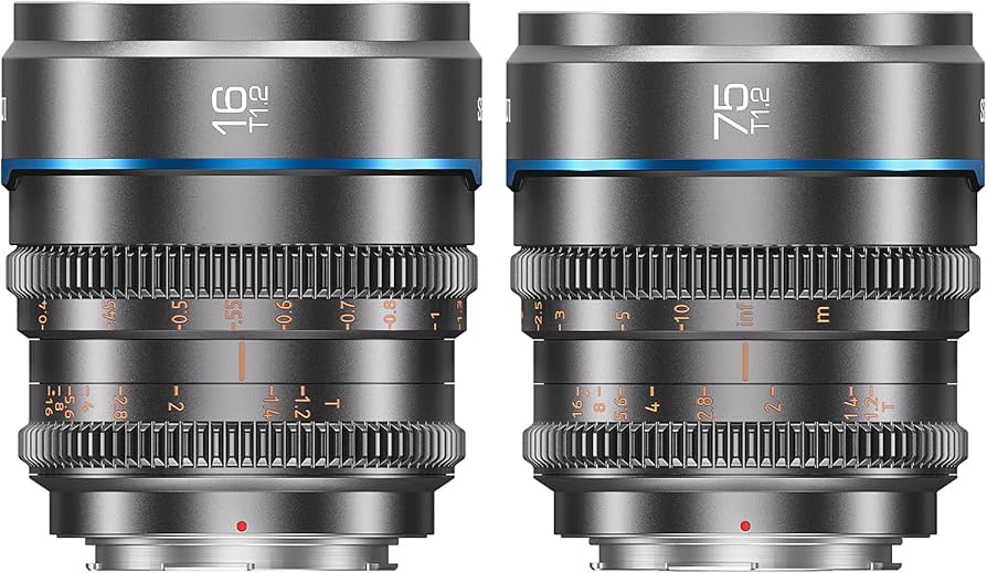 Amazon.com : SIRUI Night Walker T1.2 S35 16mm & 75mm Cine Lens Set
