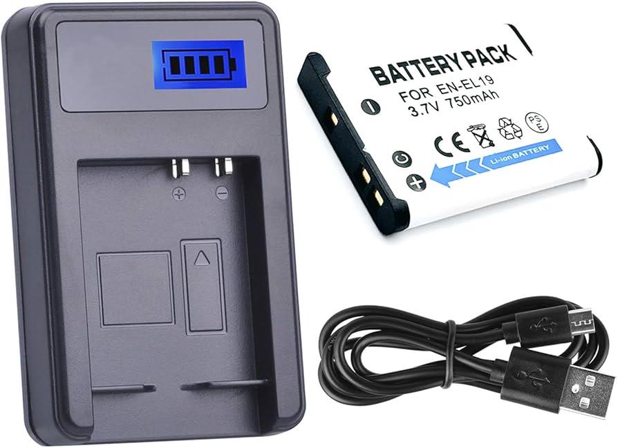 Amazon.com : Battery and LCD USB Battery Charger for Nikon Coolpix