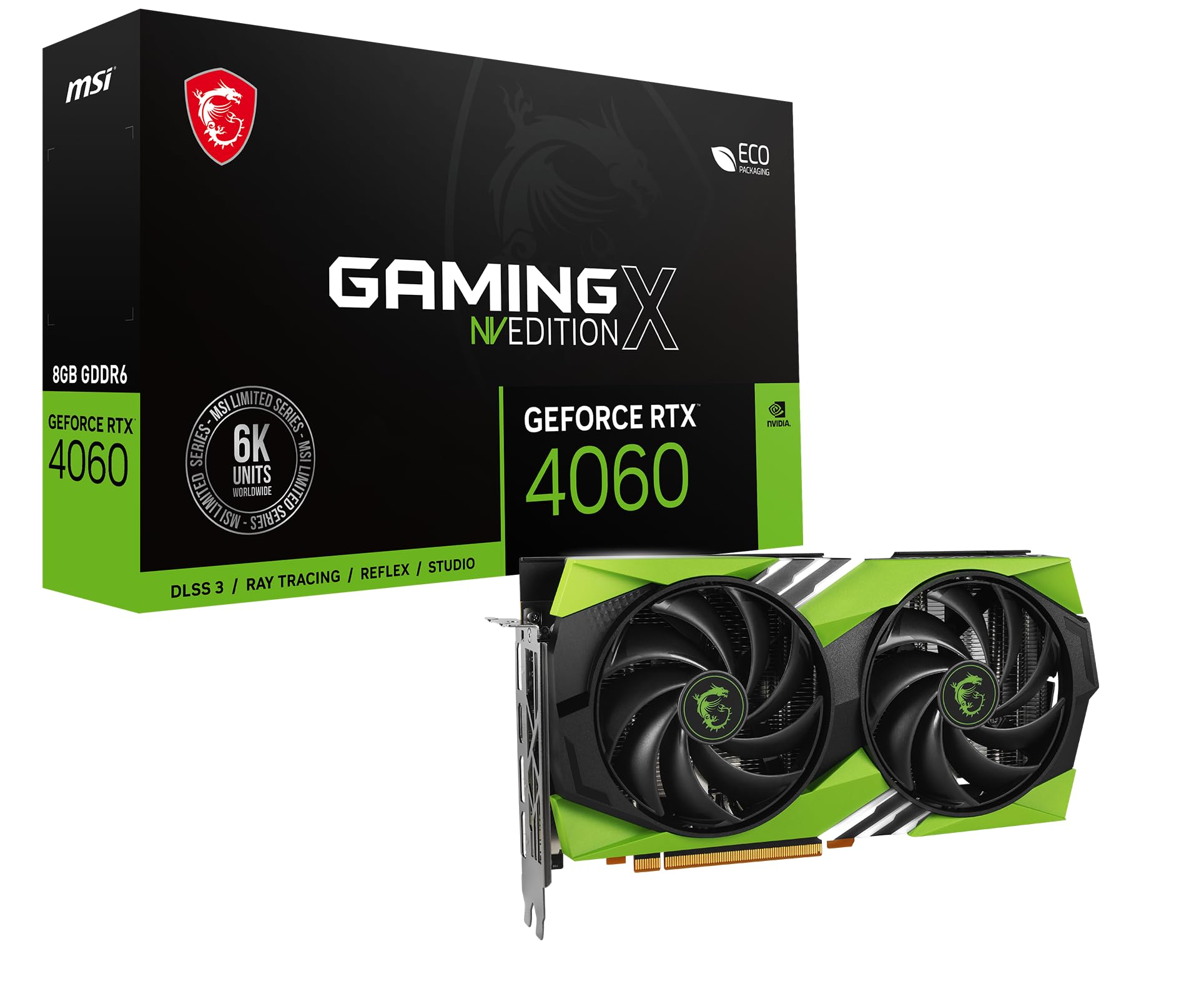 Amazon | MSI GeForce RTX 4060 GAMING X NV EDITION 8G PCIE 8ピン