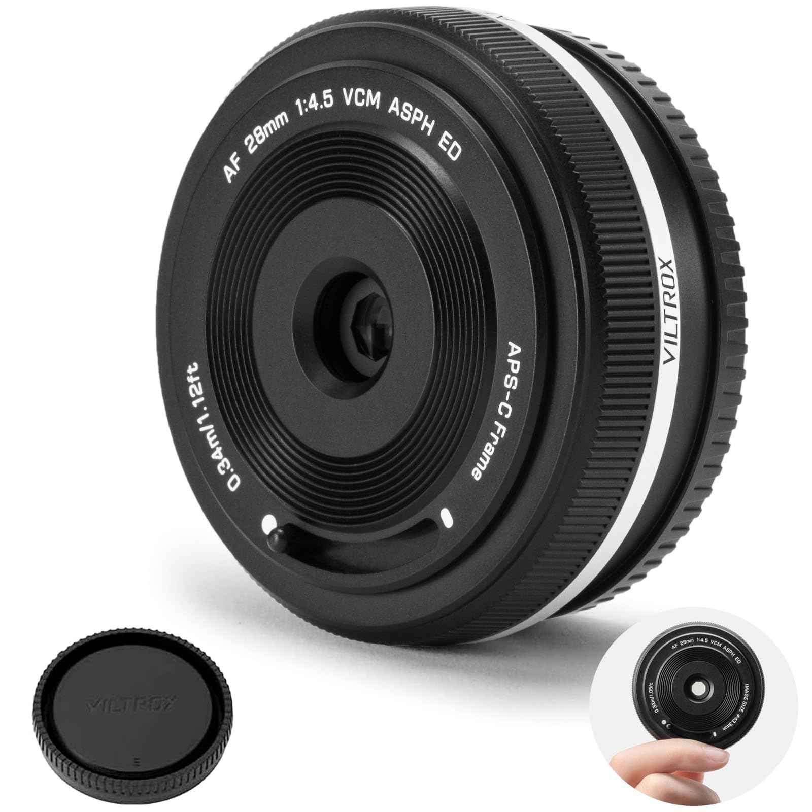 Amazon.com : VILTROX 28mm F4.5 XF Pancake APS-C for Fuji XF, Auto