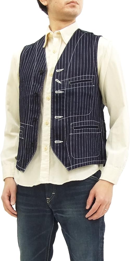 Amazon | [シュガーケーン] ウォバッシュストライプ ワークベスト