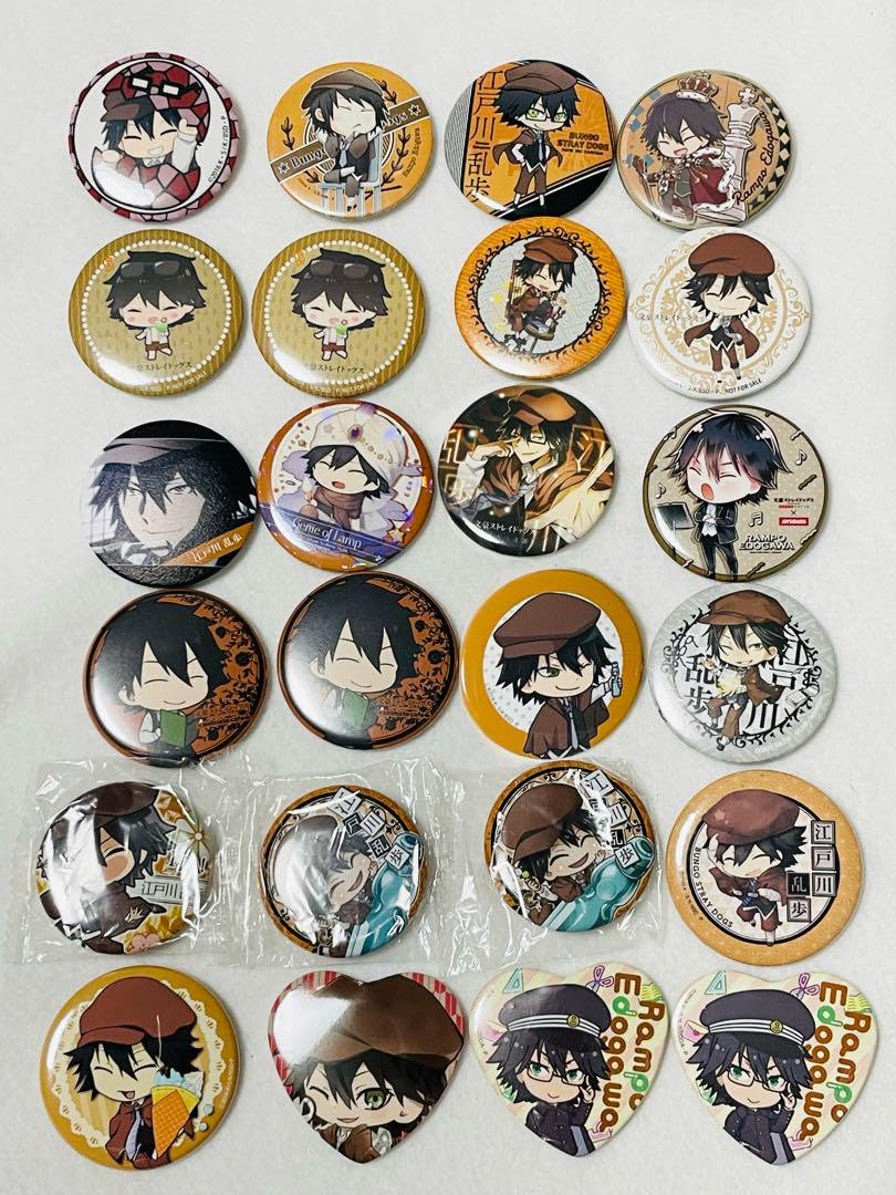 Amazon.co.jp: 文豪ストレイドッグス 文スト 江戸川乱歩 缶バッジ