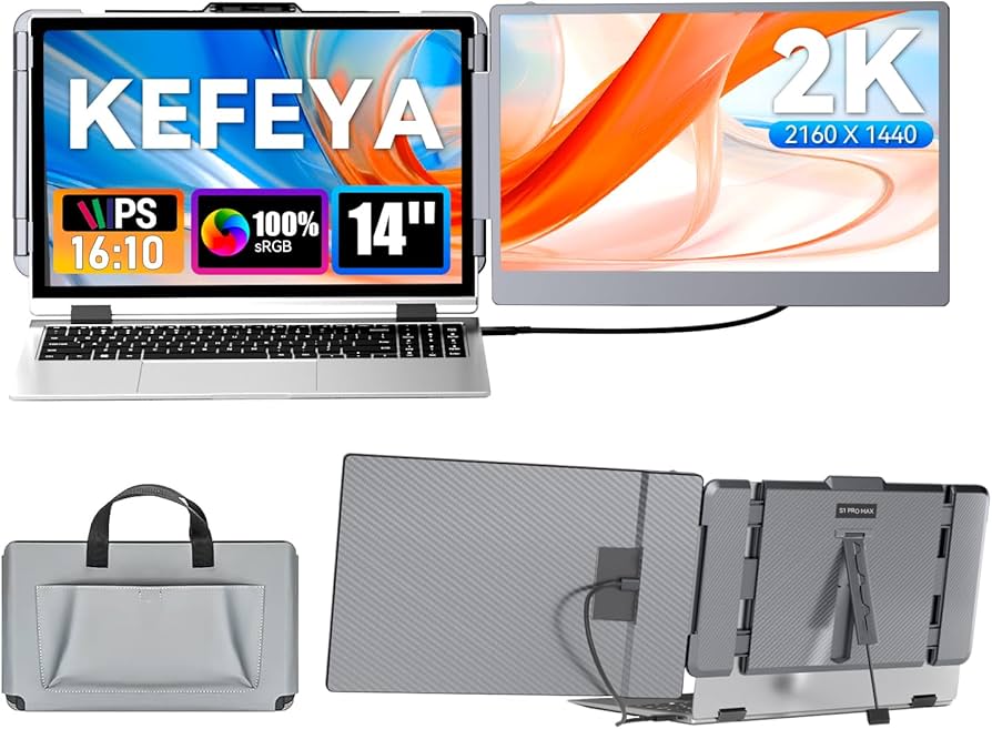 Amazon.com: KEFEYA Laptop Screen Extender 2K, 2160x1440 QHD Laptop