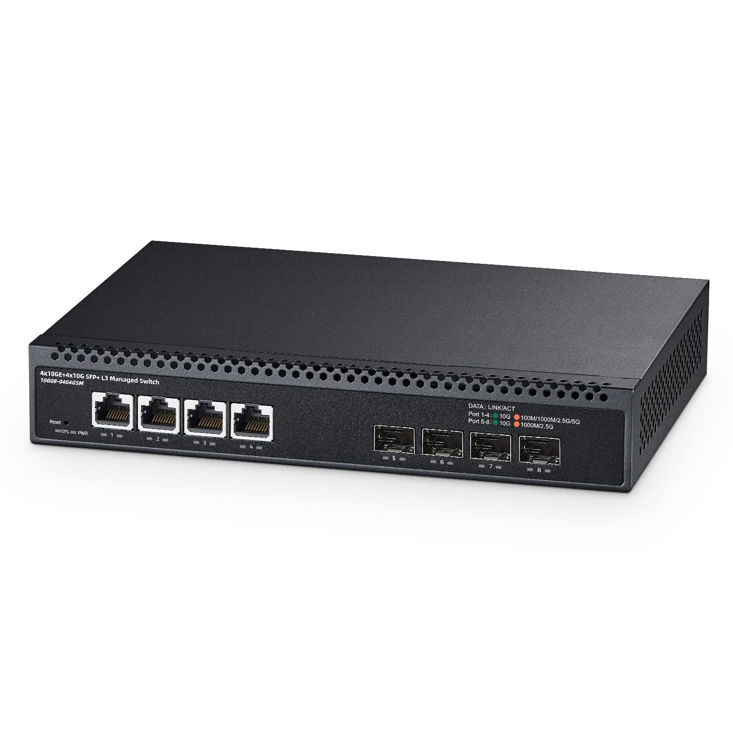 Amazon.com: 8 Port 10 Gigabit Managed Switch, 4x10G RJ45 Ethernet