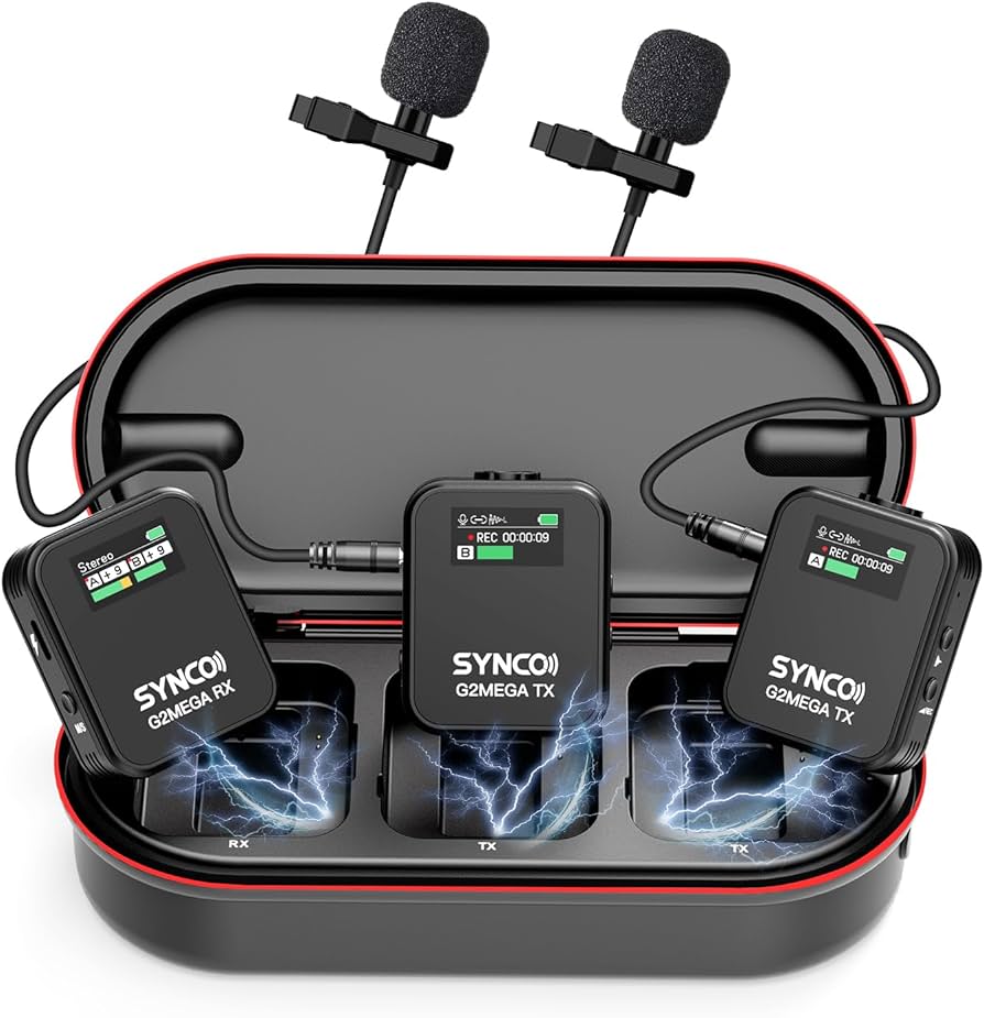 Amazon.co.jp: ワイヤレスマイク, SYNCO G2(A2) MEGA ピンマイク 8GB