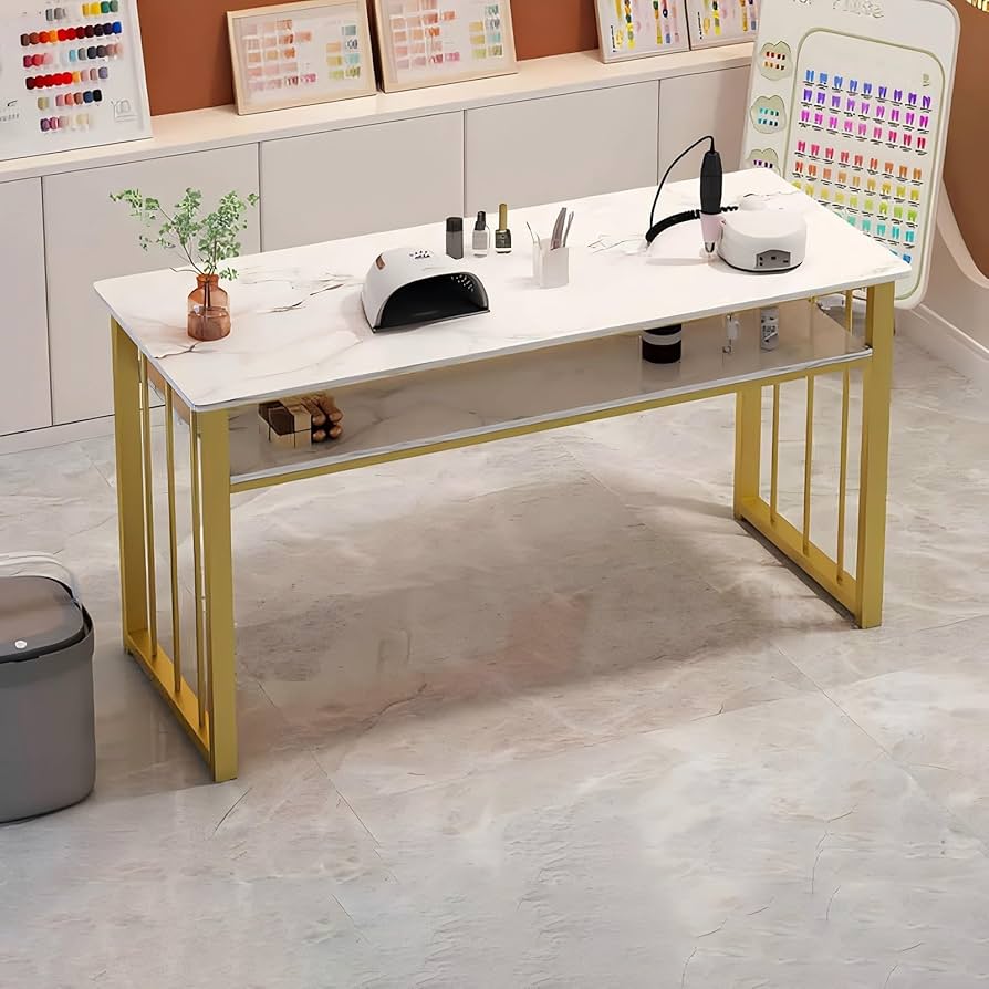 Amazon.co.jp: ネイルテーブル 大理石 ネイルデスク マニキュア