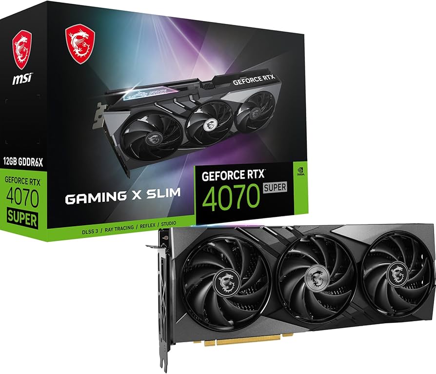 MSI GeForce RTX 4070 Super 12G Gaming X Slim : Amazon.ca: Electronics